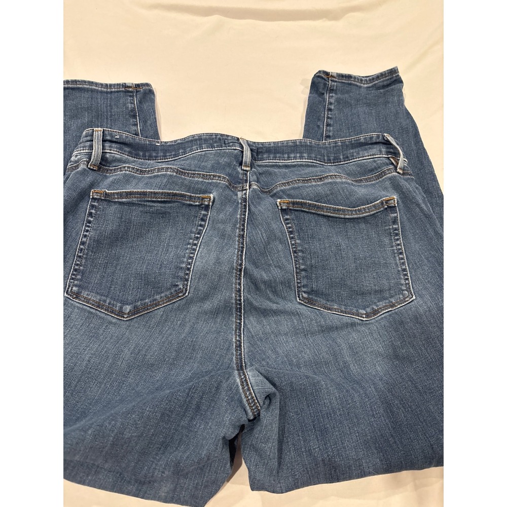 Loft Modern Skinny Jeans Womens 18 Medium Wash Blue Stretch Denim High Rise - Picture 2 of 4